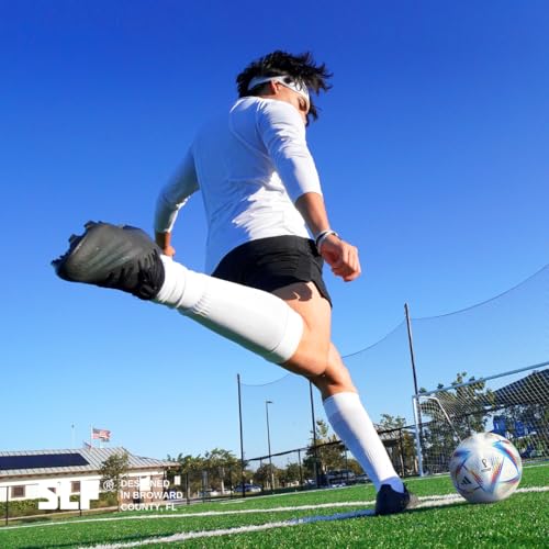 SLEEFS Soccer Leg Sleeves [1 Pair] - For Adult & Large Boys/Youth - Calf Compression Sleeves - Fits Over Calf/Shin Guards4