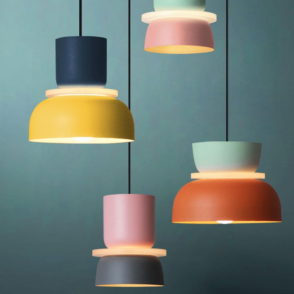 GROLIV Macaron Kleurrijke Hanglampen, Moderne en Eenvoudige