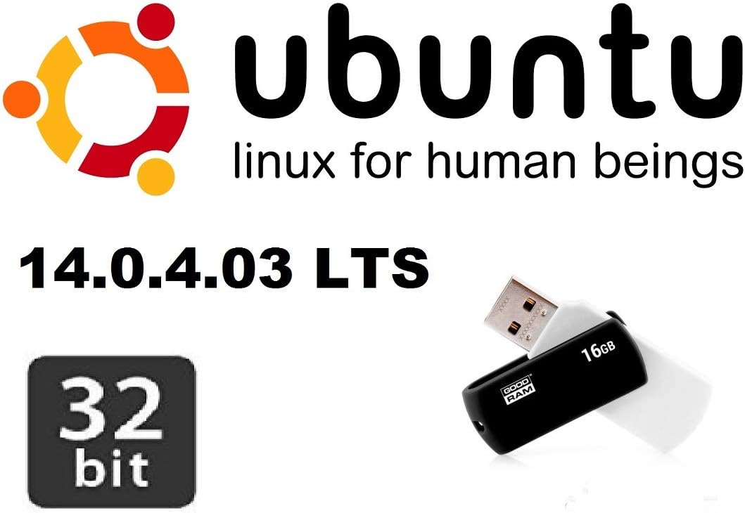 UBUNTU LINUX 14.04 (LTS) FULL OPERATING SYSTEM AND SOFTWARE ON USB MEMORY STICK - LATEST VERSION!