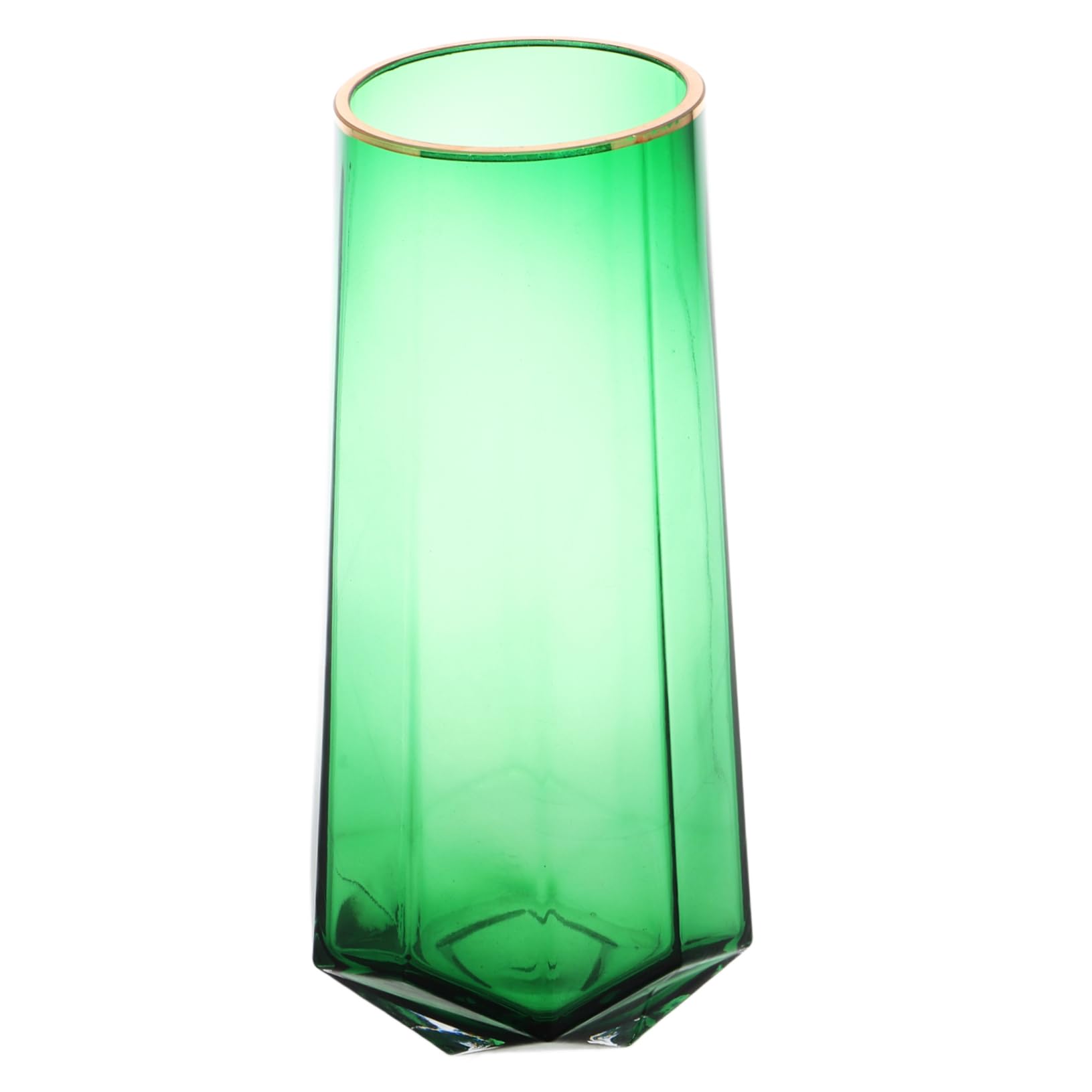 Vase en verre g&eacute;om&eacute;trique haut de gamme pour une d&eacute;coration de table raffin&eacute;e