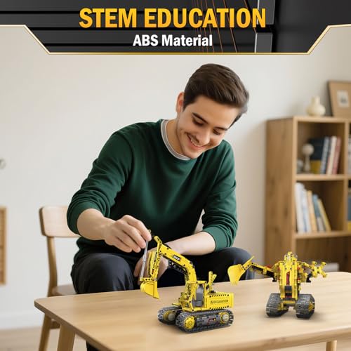 5 in 1 STEM RC Robot Building Kit, 555 PCS APP & Remote Control Robot Toys for Kids Age 6 7 8 9 10 11 12+, Engineering Science Coding Robotic Toys Birthday Gifts for Boys & Girls - Image 7