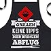 YORA Grillschürze für Männer lustig - Bin am Grillen - Vatertagsgeschenk inkl. personalisierbarer Urkunde - lustige Geschenke zum Vatertag - Geschenkideen Papa & Opa