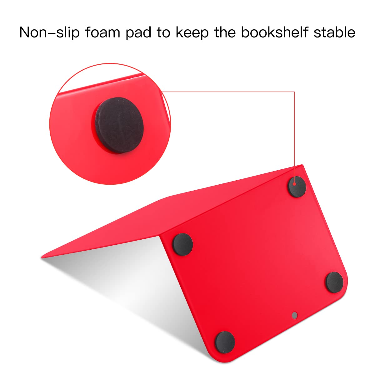 Book Ends for Shelves MSDADA Heavy Duty Bookends for Office School&Home - Image 4