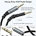 CLAVOOP AUX Cable 10ft, 3.5mm Audio Cable Long Aux Cord Male to Male 10 Feet Auxiliary Headphone Stereo TRS 1/8 Jack Hi-Fi Sound Compatible with Car TV Laptop Smartphone Tablet