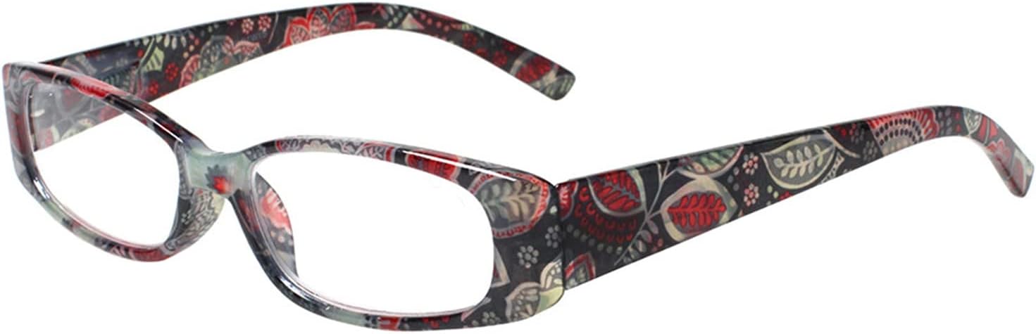 5 Pack Spring Hinge Reading Glasses Rectangular Fashion Quality Readers for Men and Women (5 Mix, 1.25)Medium - Image 5