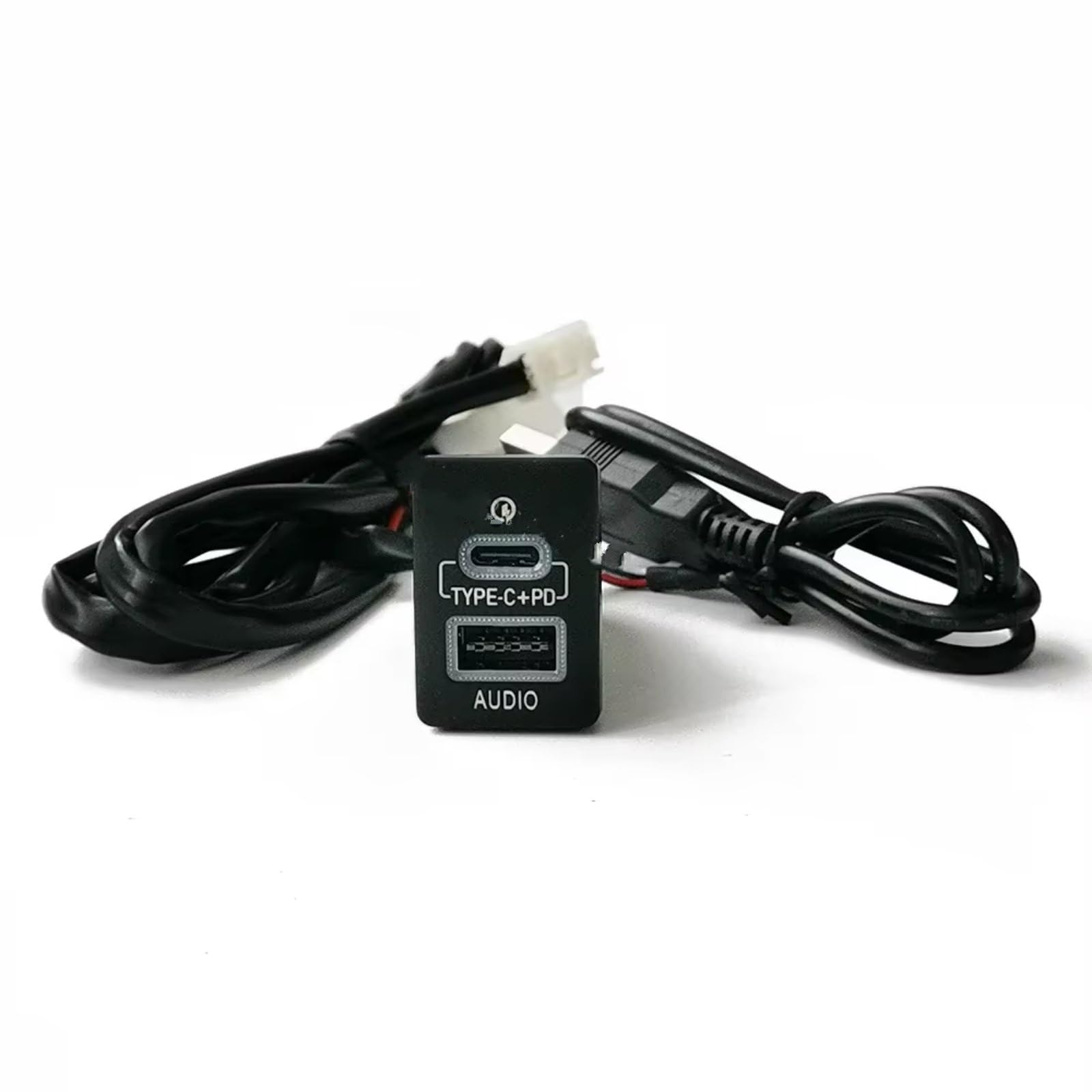 Aux USB carga Módulo Consola USB Compatible Con Toyota Para Camry 50 Para Prius 2007-2018 Coche QC3.0 Adaptador Entrada Rápido Para Cargador Toma De Audio
