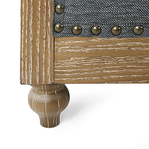 Sillón Chesterfield Tufted Gris Oscuro Marrón miniatura 4