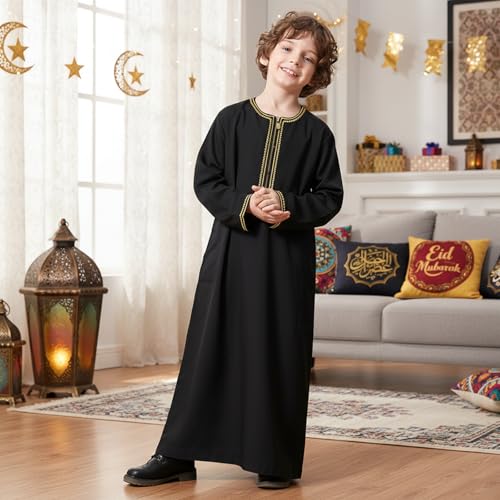 Kurta dishdasha garçons : thobe ample pour prière sans gêne