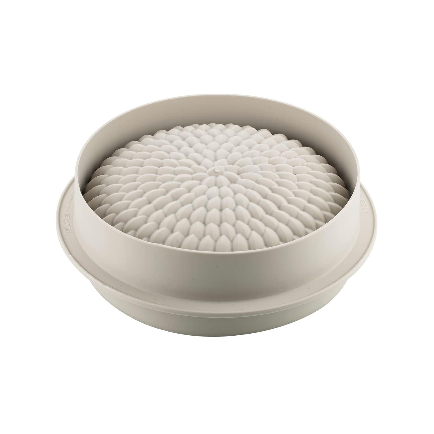 Silikomart | Molde de Silicona para Tarta Moderna HONORÉ, Antiadherente, Juego de 3 Moldes para Postres, Diseño 3D, Ø 195 h 70 mm, Volumen 1600 ml, Fabricado en Italia