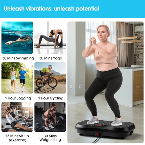Image of SoftGym Vibration Plate Exercise Machine for Lymphatic Drainage & Fitness