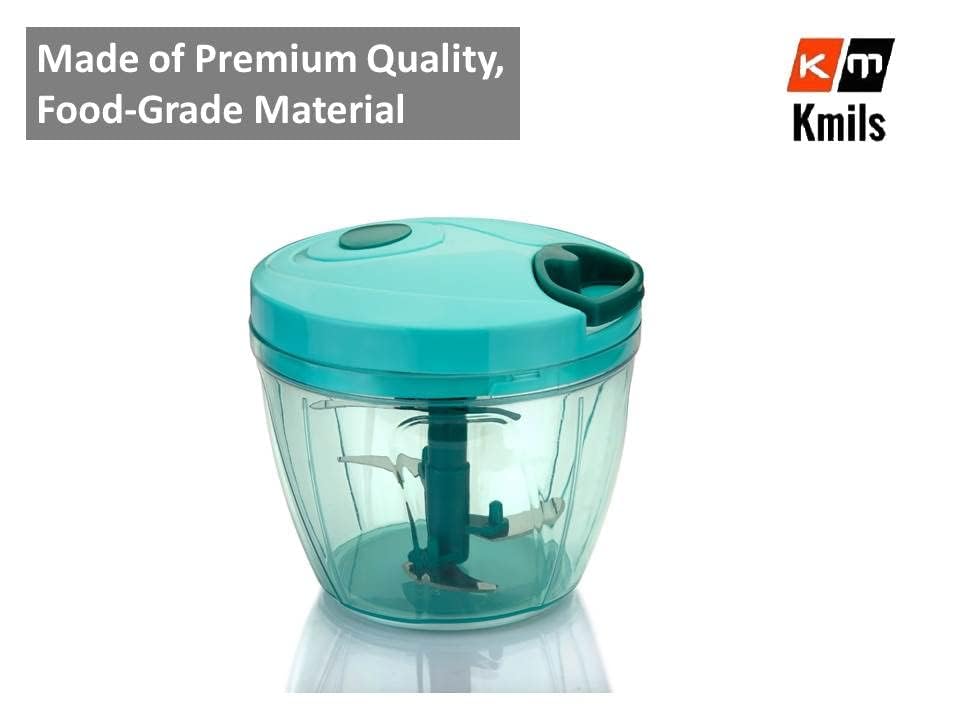 Kmils Plastic Manual Vegetable Chopper for Kitchen, Onion Chopper, Onion Cutter, Vegetable Cutter for Kitchen (Multi Colour)(750 ml - 5 Blade) 3