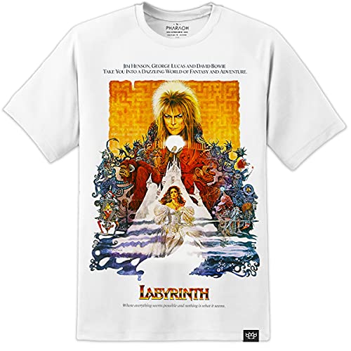 Labyrinth Movie Poster T Shirt (S-3XL) David Bowie Jim Henson Dark Crystal (L...