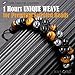 HASKARE Triple Protection Bracelet, Genuine Tigers Eye Black Obsidian and Hematite 8mm Beads Bracelet for Men Women, Crystal Jewelry Stone Bracelets Christmas Gifts for Men Bring Luck Prosperity