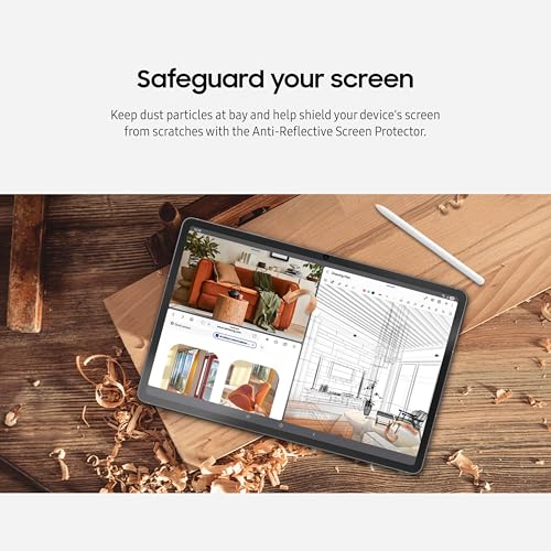 Image of Samsung Galaxy Tab S10 FE+ Anti-Reflective Screen Protector for Galaxy Tab S10 FE+, Attachable Coating, Transparent