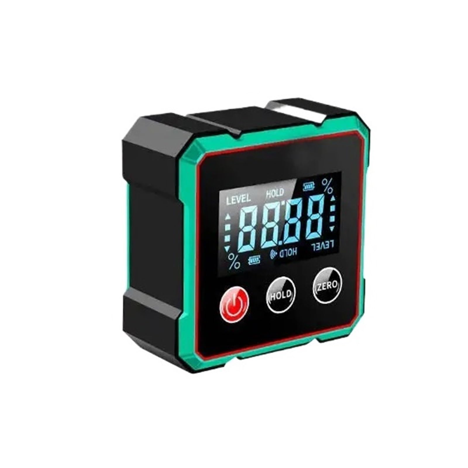 Bnvewr 1 Digital Angle Finder, Magnetic Digital Angle Finder Protractor Inclinometer Level Magnets Ruler Slope,Inclinometer(No-L)