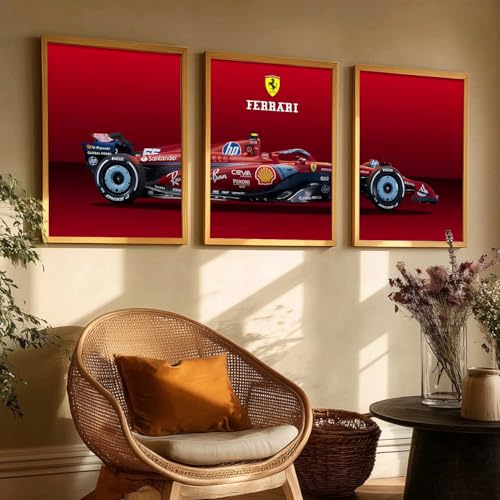 Image of kotart Big Sports Car Framed Posters Gift Items for Boys Room Wall Decoration Bedroom Living Room Office Studio Decor | Car Poster Frame for Wall Decor Set Of 3 Size (10 X 13 inch)