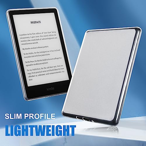 Image of CoBak Frosted Clear Case for 6 inch E-Reader 2024 and 2022 (11th Generation) - Ultra-Slim Soft TPU Transparent Cover,Lightweight & Durable Protection,Frosted Clear
