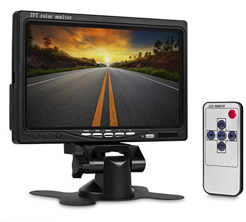 Wickedhd Wrc-Lcd 7 Inch High Resolution Rotating Color Tft Lcd Display Monitor With Remote Control And Mounting Bracket #TOP16