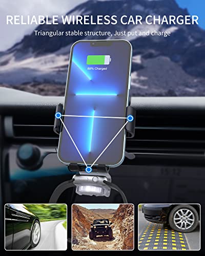 Makaqi 3 In 1 Wireless Car Charger, Car Charger Mount For Iphone/Airpods/Apple Watch, Air Vent Dashboard Car Phone Holder For Iphone 14/13/12/11/X/8, Apple Watch Se 7/6/5/4/3/2, Airpods 3/2/Pro #TOP5