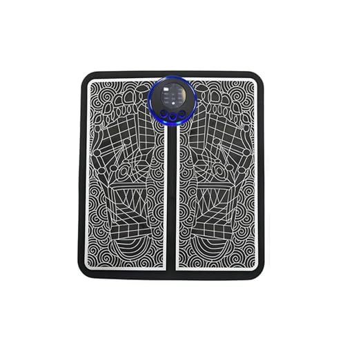ZoRhael Foot Massager with Remote Control Foot Stimulating Massage Mat Improves and Promotes Muscle Stimulator 8 Modes 19 Levels Foot Mat System for Pain Relief (KTR-4034)