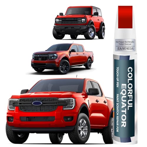 Image of EA /M7403A Hot Pepper Red Metallic Tinted Clearcoat Touch Up Paint for Ford, Car Paint Pen Scratch Repair Two-In-One Touch Up Paint, Premium Car Scratch Remover for Deep Scratches