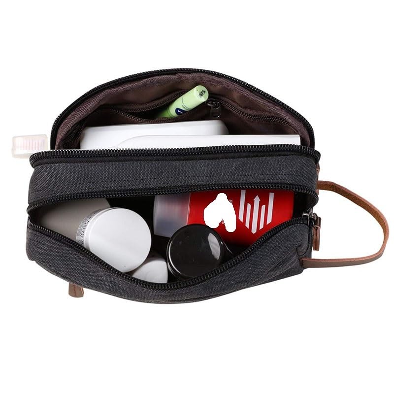 Borsa da Toilette da Uomo, Pochette, Kit da Toilette, Organizer cosmetico in Tela, Impermeabile, da Viaggio, Scatola per Il Trucco da Donna, Astuccio per Il Trucco da Donna