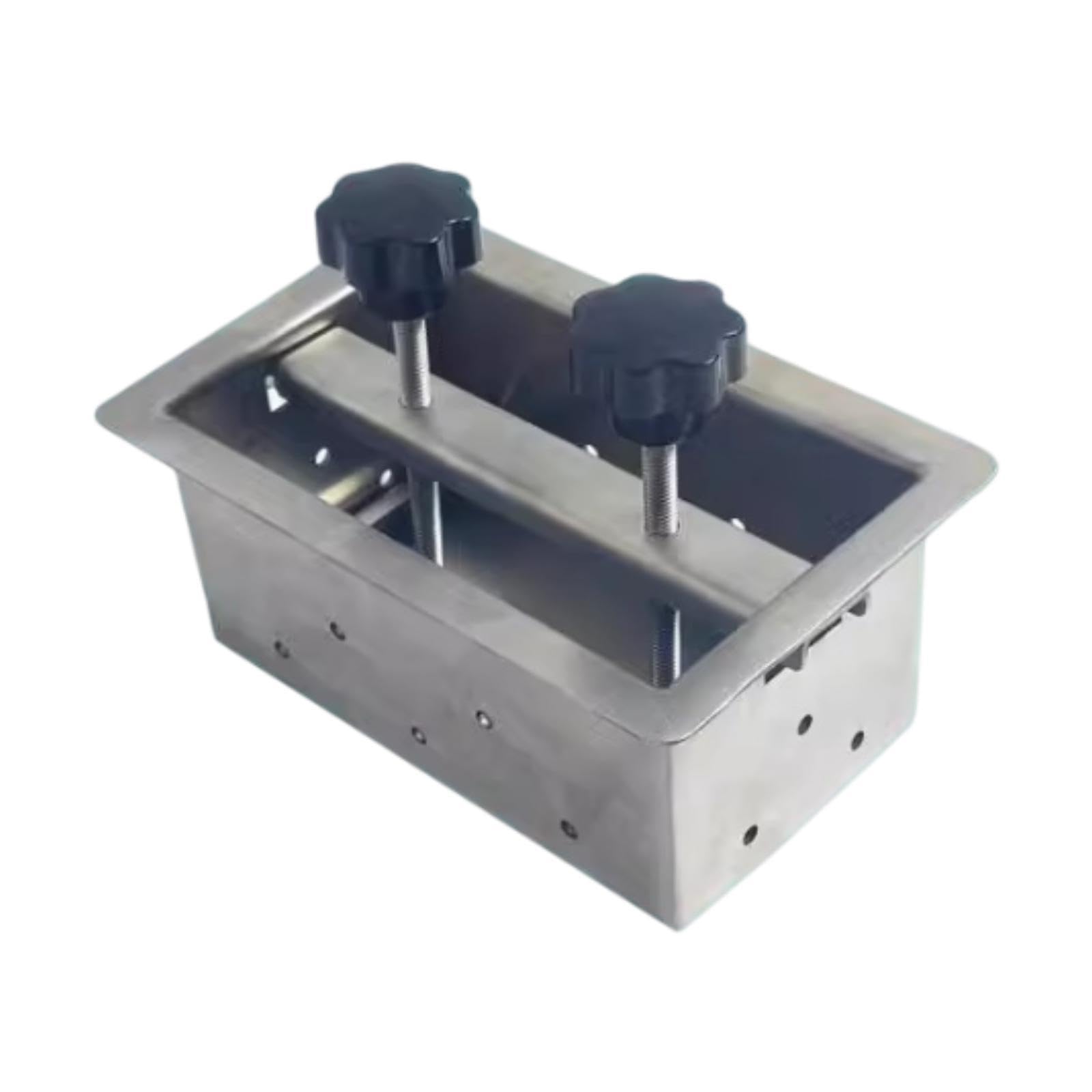 Caja para cocinar carne de acero inoxidable L ideal para hamburguesas