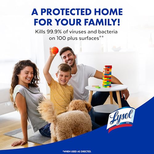 Image of Lysol Disinfectant Spray, Household Cleaning Supplies, Disinfecting Multi-Purpose Room Spray, Antibacterial Sanitizer, Deodorizer, Kills Hantavirus, Crisp Linen + Mango & Hibiscus, 19 Fl Oz, 3-Pack