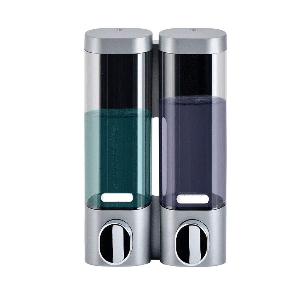 dispenser sapone/Dosatori per sapone liquido Punch-libera a parete Manuale di dispenser di sapone shampoo doccia gel bottiglia Iniziale Hotel dispenser di sapone 300ml * 2 Erogatore del Sapone/Dispens
