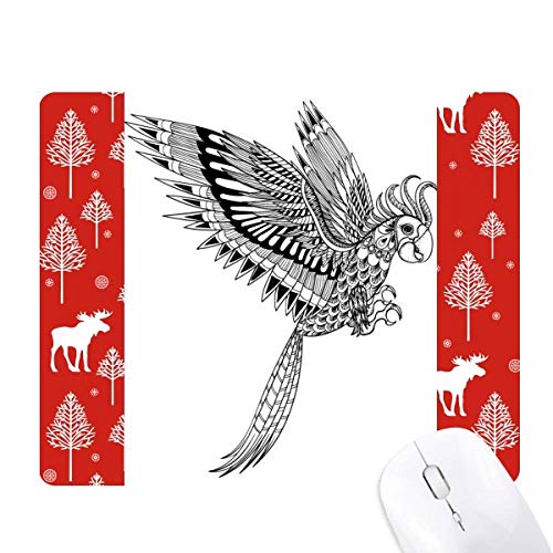 Souris de Noël et oiseau loyal tableau forêt pour salon chaleureux