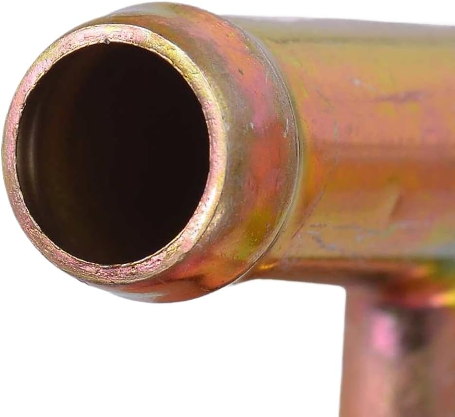 Car Heater Hose Tee Fitting Reducer Connector Adapter 5/8 X 3/8 X 5/8 Inch 16 X 10 X 16mm Zinc Plated Iron