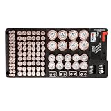 Battery Case Organizer, Loss-Proof 116-Grid Organizer - Portable Battery