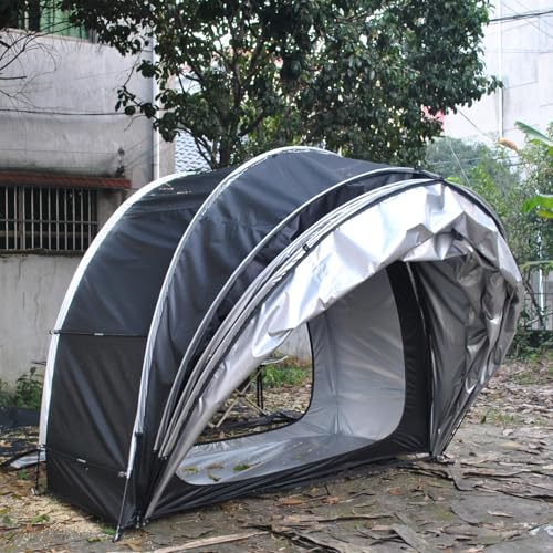 Guardar bicicletas exterior impermeable con tienda Oxford 210D verde 5