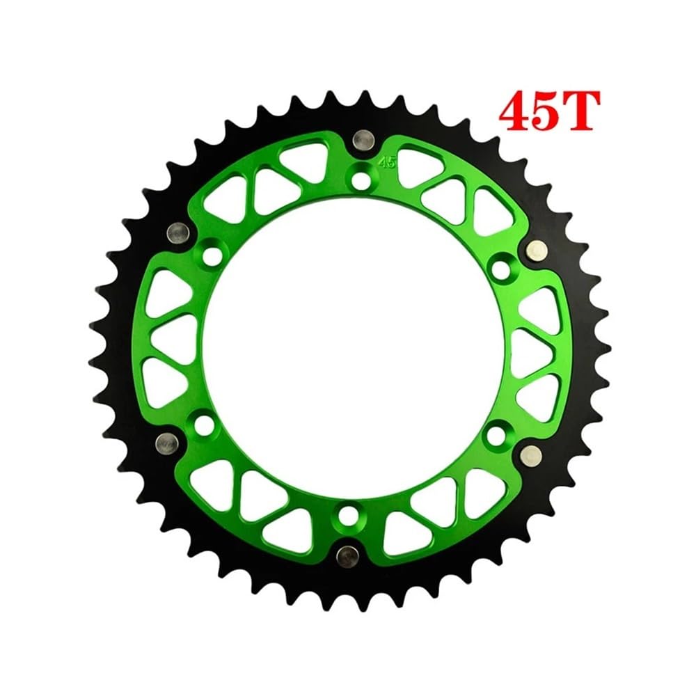 Roue à chaîne de pignon arrière de moto 45T 52T, for KLX650R KLX300R KLX450R KX450F KDX200 KDX220R KDX250(520 45T)