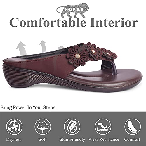 Image of XE Looks Comfortable Soft Wedge Slippers For Women