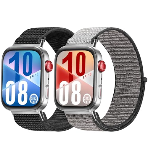 XANS Nylon Armband Kompatibel mit Huawei Watch Fit 3/4/4 Pro Herren Damen Sport Loop Ersatzband für Huawei Watch Fit 4/4 Pro/3 Uhrenarmband