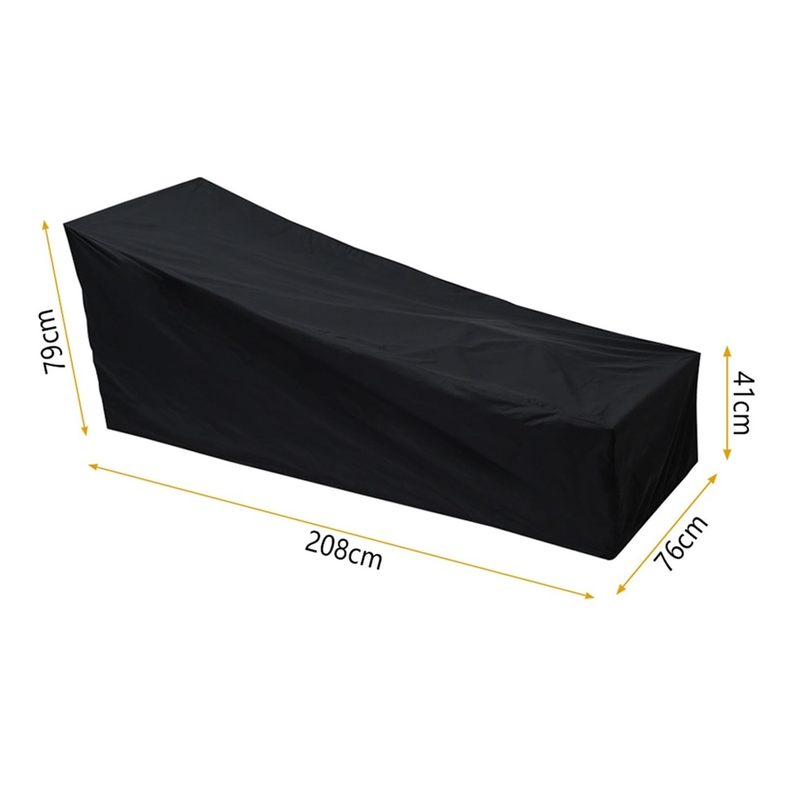 Copertura for lettino da giardino, 2 pezzi, impermeabile, resistente, for mobili , for prendisole, antivento Per Lettino Solare(208x76x79cm)