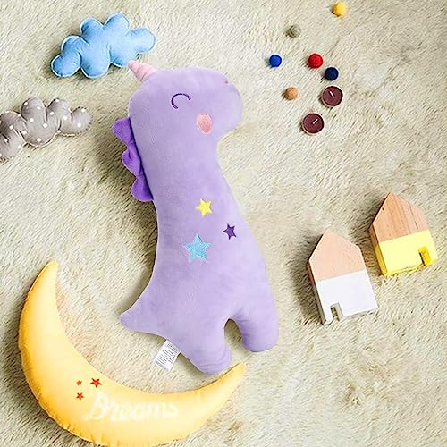 Image of Seat Belt Cover Pillow for Kids, Car Seatbelt Cushion Shoulder Neck Support Protector Pad, Soft Stuffed Plush Travel Vehicle Safety Belts Strap Pillow for Boys and Girls Headrest (Unicorn)