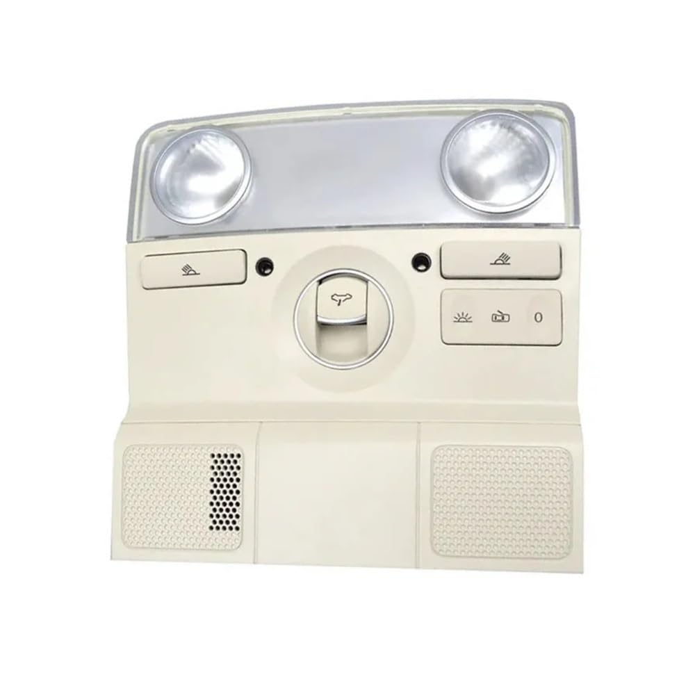 Interior Dome Lamp For VW Passat CC 2010-2016 2017 2018 Reading Light Dome Lights Sunroof Switch Interior Lamp Frame(Beige reading light)