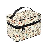 化粧ポーチ メイクポーチ テックバット コスメ収納 便携式 化粧バッグ 化粧箱 プロ用 化粧ケース 持ち運び メイクボックス 大容量 化粧品収納バッグ 洗面用具入れ 旅行 出張用 軽量 小物入れ 化粧道具 カバー付きのファスナー