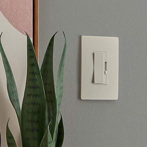 Image of Legrand Radiant 150W LED Dimmer Light Switch 3-Way Rocker Light Almond 1Pk | Pass & Seymour LED Optimized, Decorator Rocker Dimmer Switch, for Dimmable LED Bulbs, Flicker-Free
