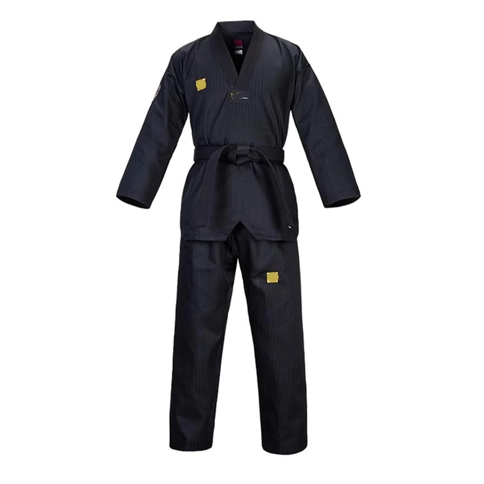 Kimono da Karate Tuta da Allenamento for Uniforme da Taekwondo(Black,180)