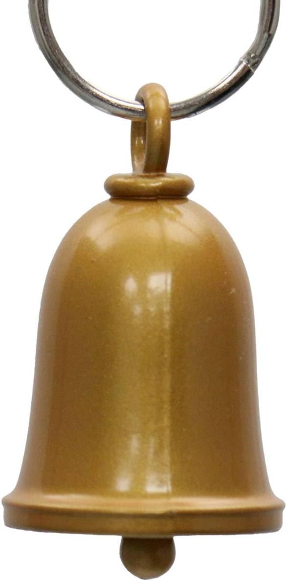 Milwaukee Leather Good Luck Bells for Motorcycles w/Key Ring-Key Chain Accessory for Bikers