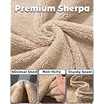 Boladeci Men's Sherpa Lined Hoodie Sweatshirts Heavy Fleece Cotton for Winter Cold Weather - Image 3