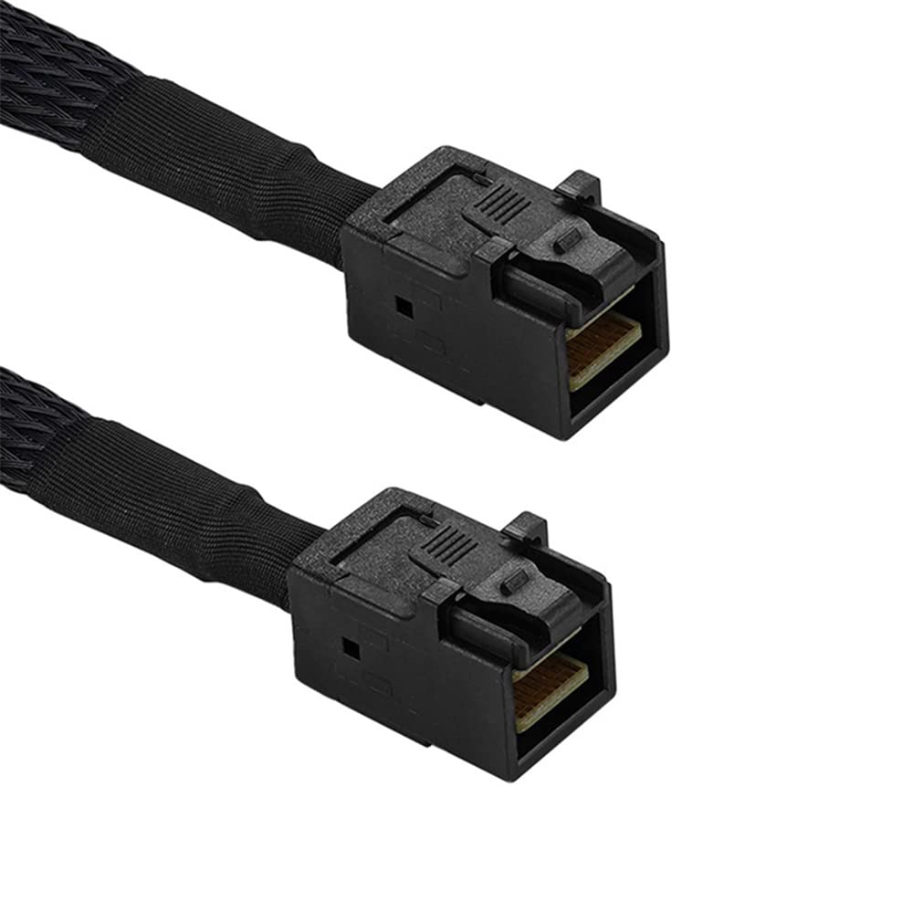cablecc Cable interno Mini SAS HD SFF-8643 a Mini SAS de alta densidad HD SFF-8643 para servidor de datos de disco de 50 cm