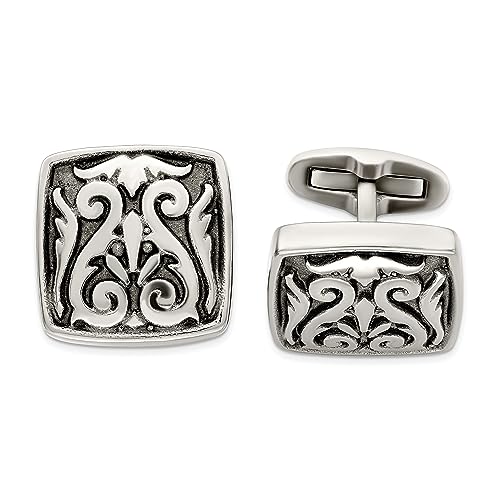 Mancuernillas para hombre de titanio macizo 20 mm miniatura 1