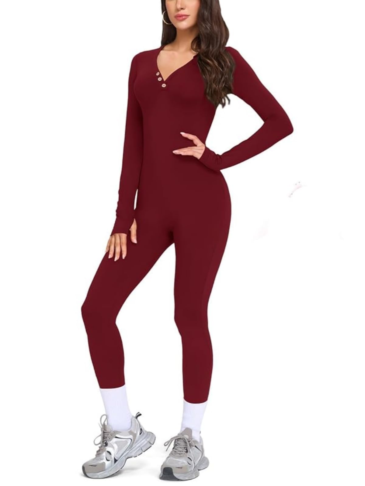 VUTRU Damen Sport Jumpsuits Lang Eng Yoga Nahtlos Bodysuit Einteiler Romper Sexy One Piece Sport Outfit Damen Set für Yoga