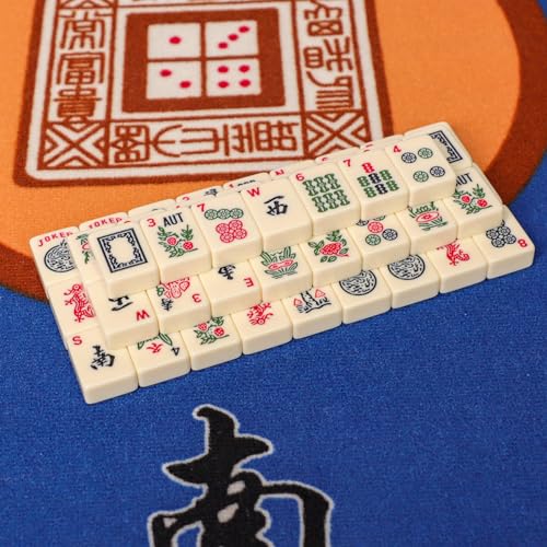 Set de Fichas Americanas Mahjong con Rack y Empujador miniatura 7