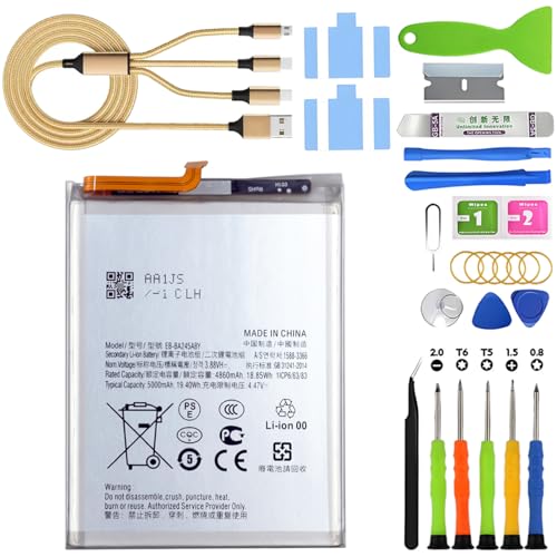 Batería original para Samsung Galaxy A24 4G A245F A245F/DS EB BA245ABY 5000 mAh batería de polímero de litio con kits de herramientas de repuesto