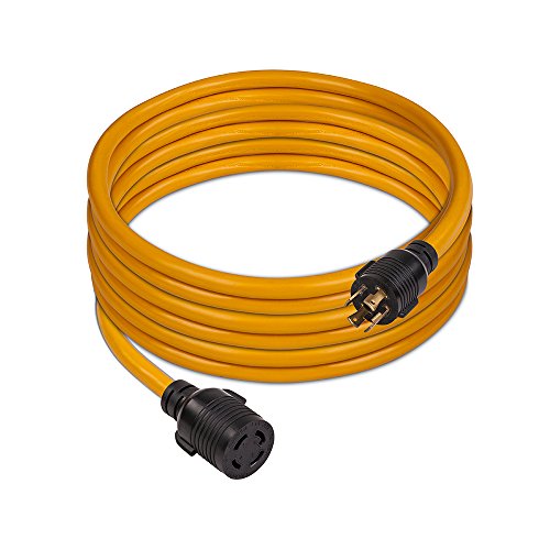 Firman 1130 Firman Power 1130 Cord - 25 ft, 10AWG with Circuit Breaker, 30 Amps/250 Volts, L14-30P to L14-30R, 1 Pack